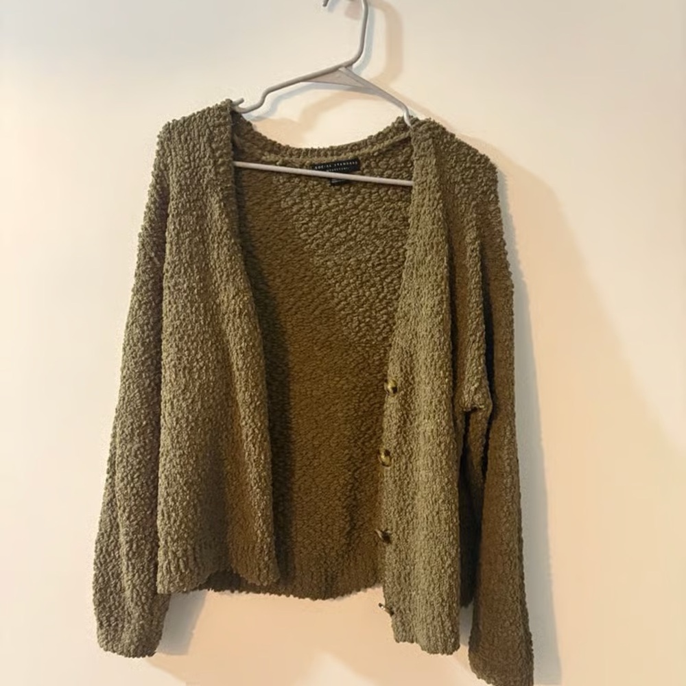 Olive Green Cardigan